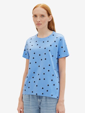 T-shirt TOM TAILOR DENIM en bleu : devant