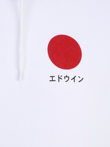 EDWIN Dressipluus 'Japanese Sun', värv valge
