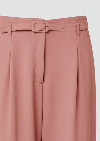 Loosefit Pantalon à pince s.Oliver en rose