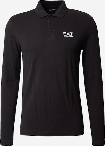 EA7 Emporio Armani Poloshirt in Schwarz: Vorderseite