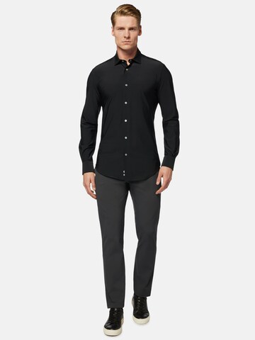 Boggi Milano Slim fit Button Up Shirt in Black