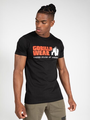 T-Shirt fonctionnel Gorilla Wear en noir : devant