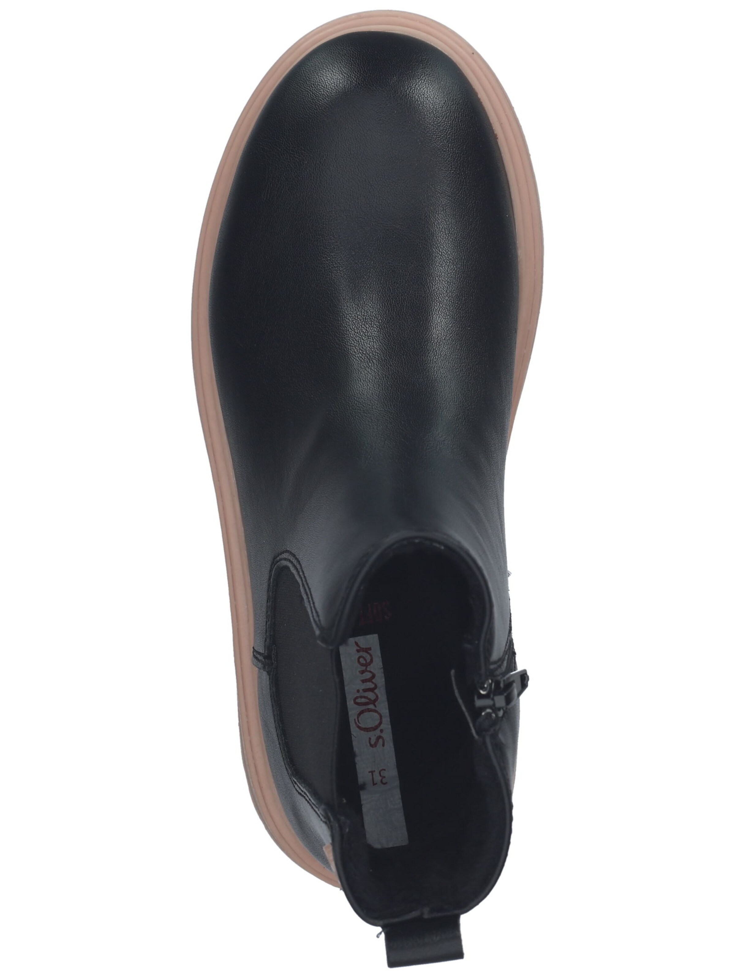s.Oliver Chelsea Boots in Schwarz