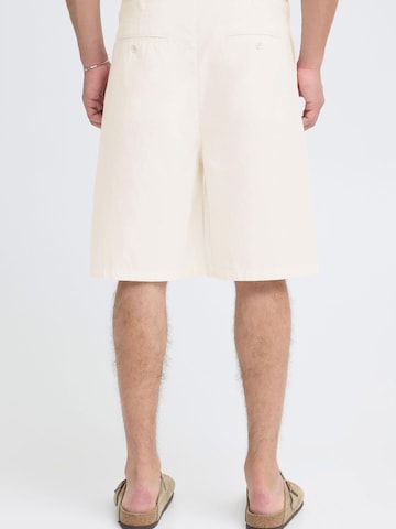 Casual Friday Loosefit Leinenmix-Shorts ' CFValore Wide Fit ' in Weiß