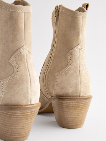 Next Cowboy Boots 'Forever Comfort®' in Beige