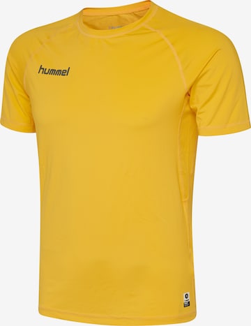 T-Shirt fonctionnel Hummel en jaune