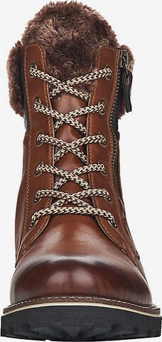 REMONTE Lace-Up Ankle Boots in Brown