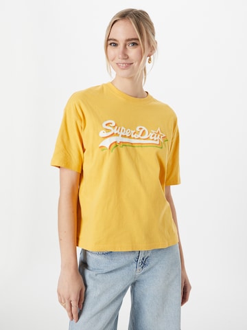 Superdry Tričko – žlutá: přední strana
