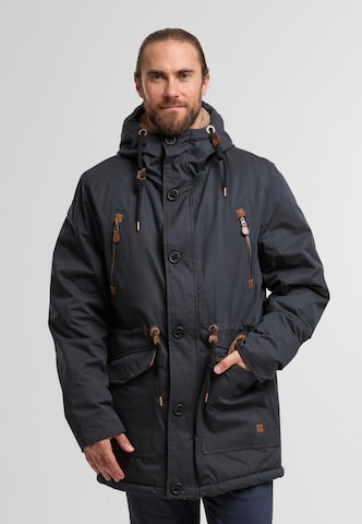 Giacca invernale di INDICODE JEANS in nero: frontale