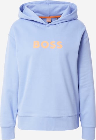BOSS Orange Sweatshirt 'Edelight' in Blauw: voorkant