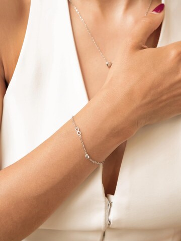 Bracelet 'Infinity Heart' Hey Happiness en argent