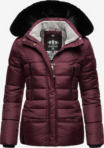 MARIKOO Winter Jacket 'Loveleen' in Red: front