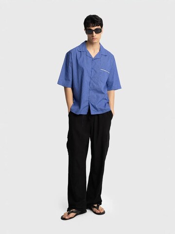 Giesto Comfort fit Overhemd in Blauw: voorkant