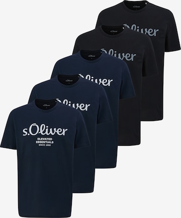 s.Oliver Shirt 'Basic' in Blau: Vorderseite