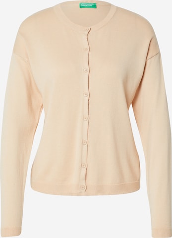 UNITED COLORS OF BENETTON Strikkejakke i beige: forside