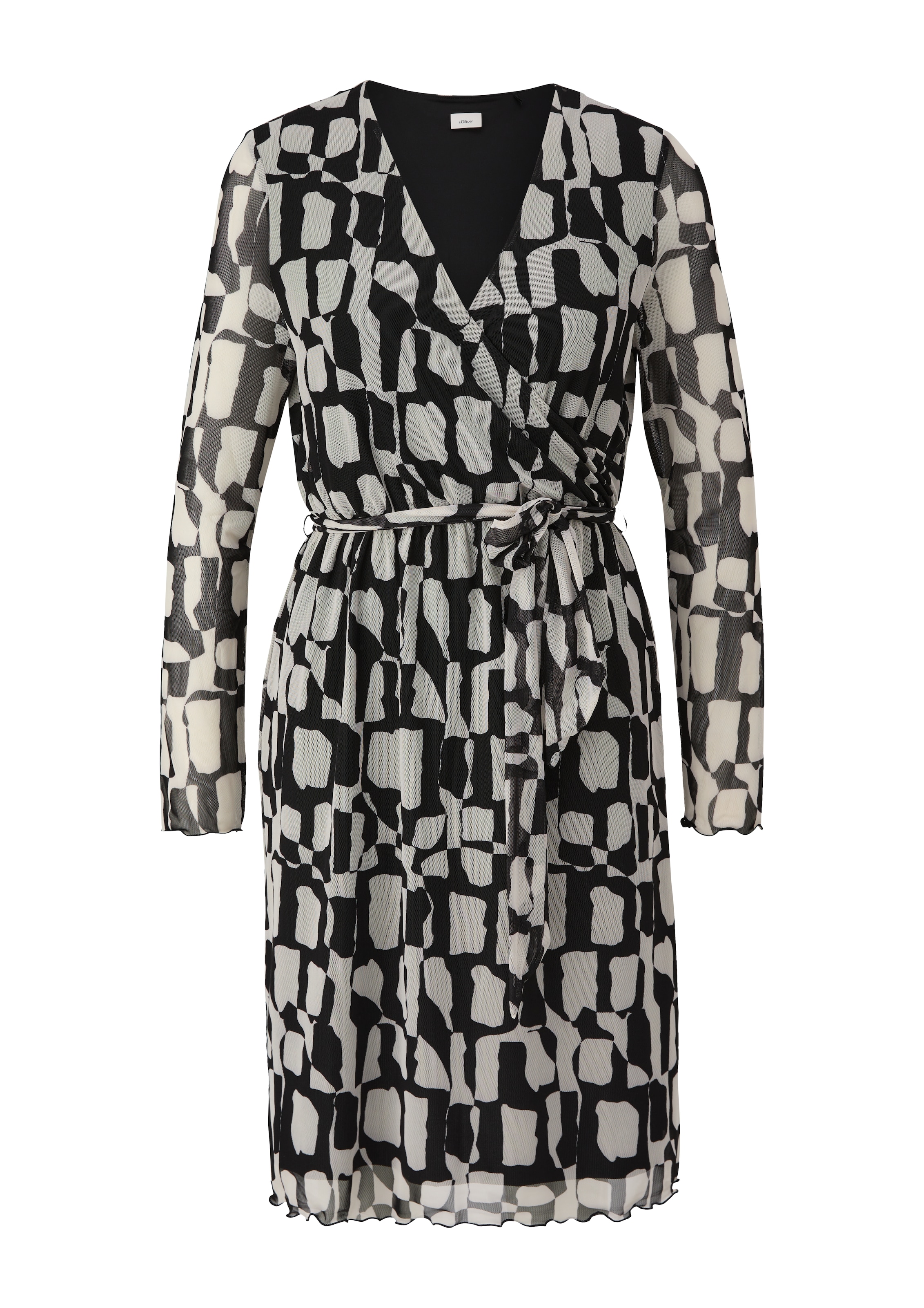 s.Oliver BLACK LABEL Kleid in Schwarz: Vorderseite