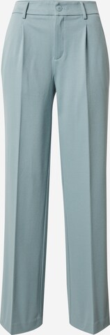 s.Oliver Pleat-front trousers in Blue: front