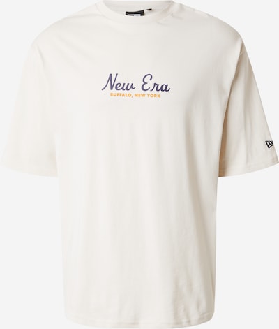NEW ERA Μπλουζάκι σε ανοικτό μπεζ / μπλε / χρυσοκίτρινο, Άποψη προϊόντος
