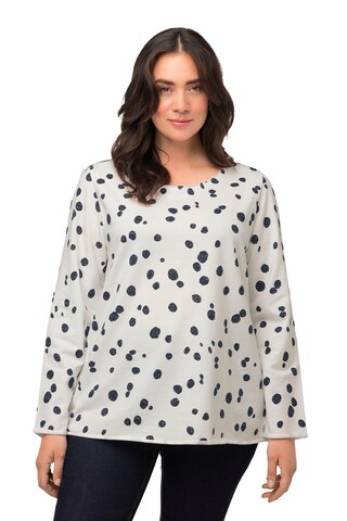 Ulla Popken Sweatshirt in Weiß: Vorderseite