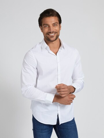 Slim fit Camicia di GUESS in bianco