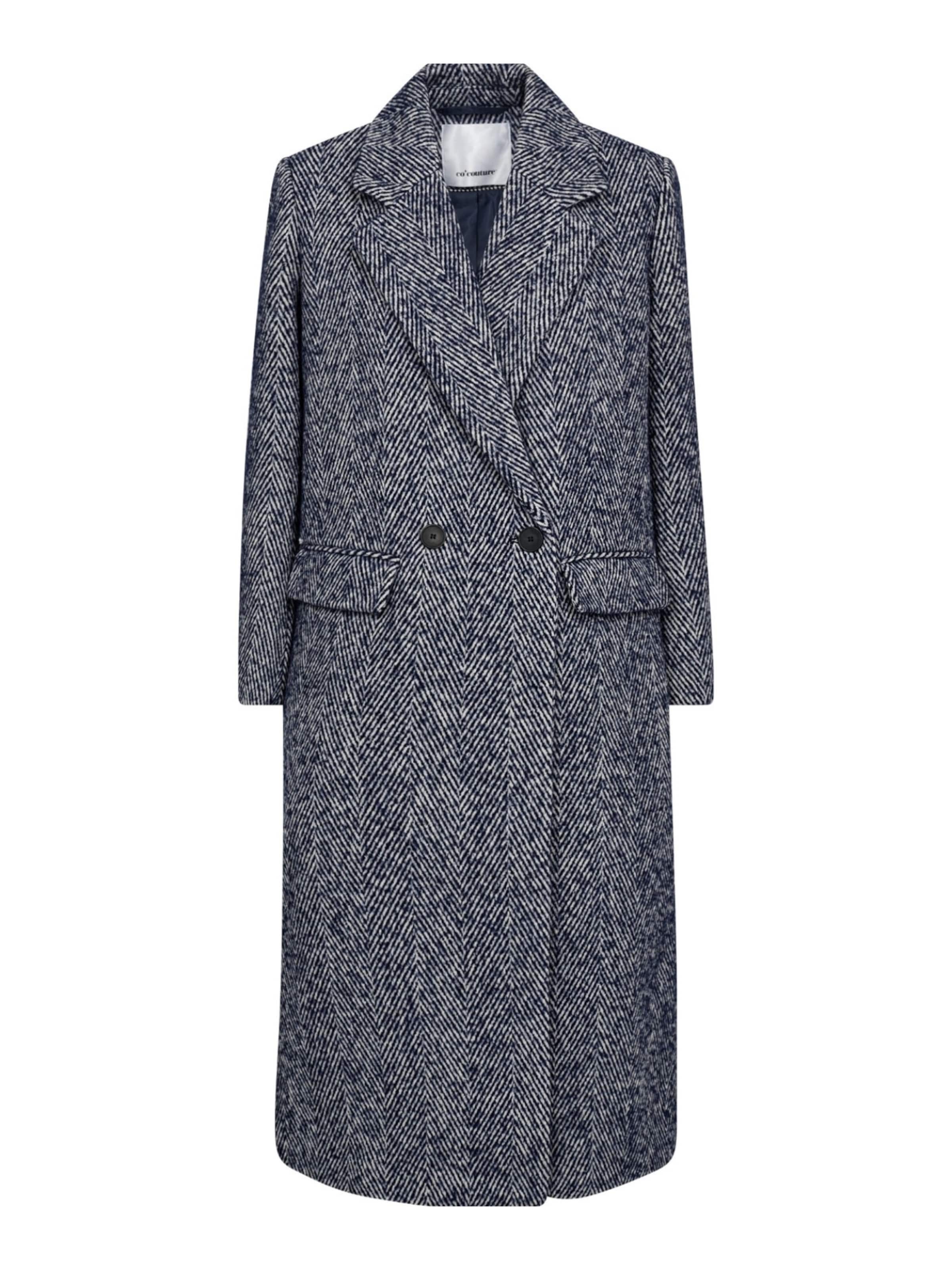 Cappotto di mezza stagione 'Terrence' di co'couture in blu: frontale