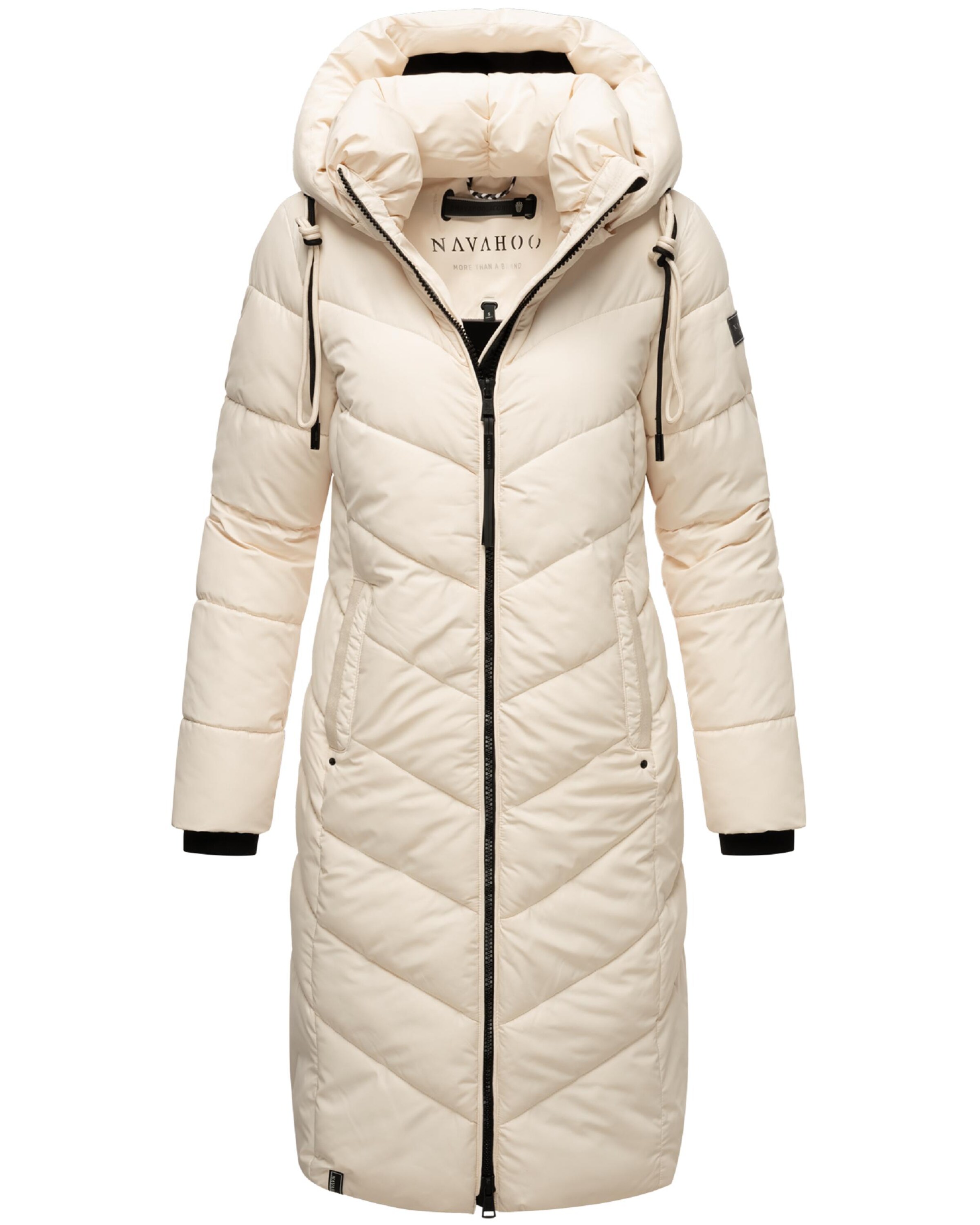 NAVAHOO Winter coat 'Sahnekatzii XIV' in Beige