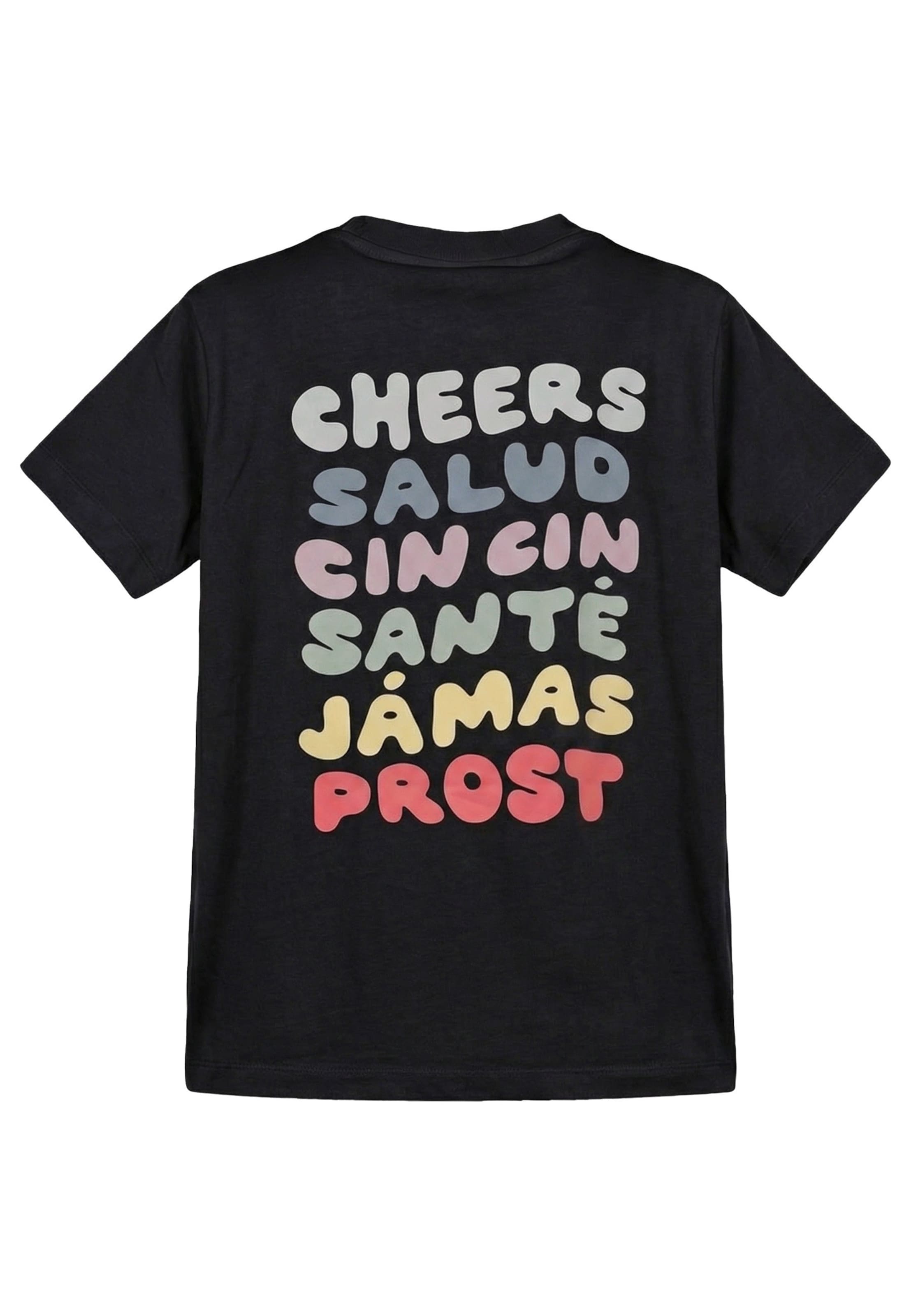 T-shirt 'Big Cheers' Kleinigkeit en noir