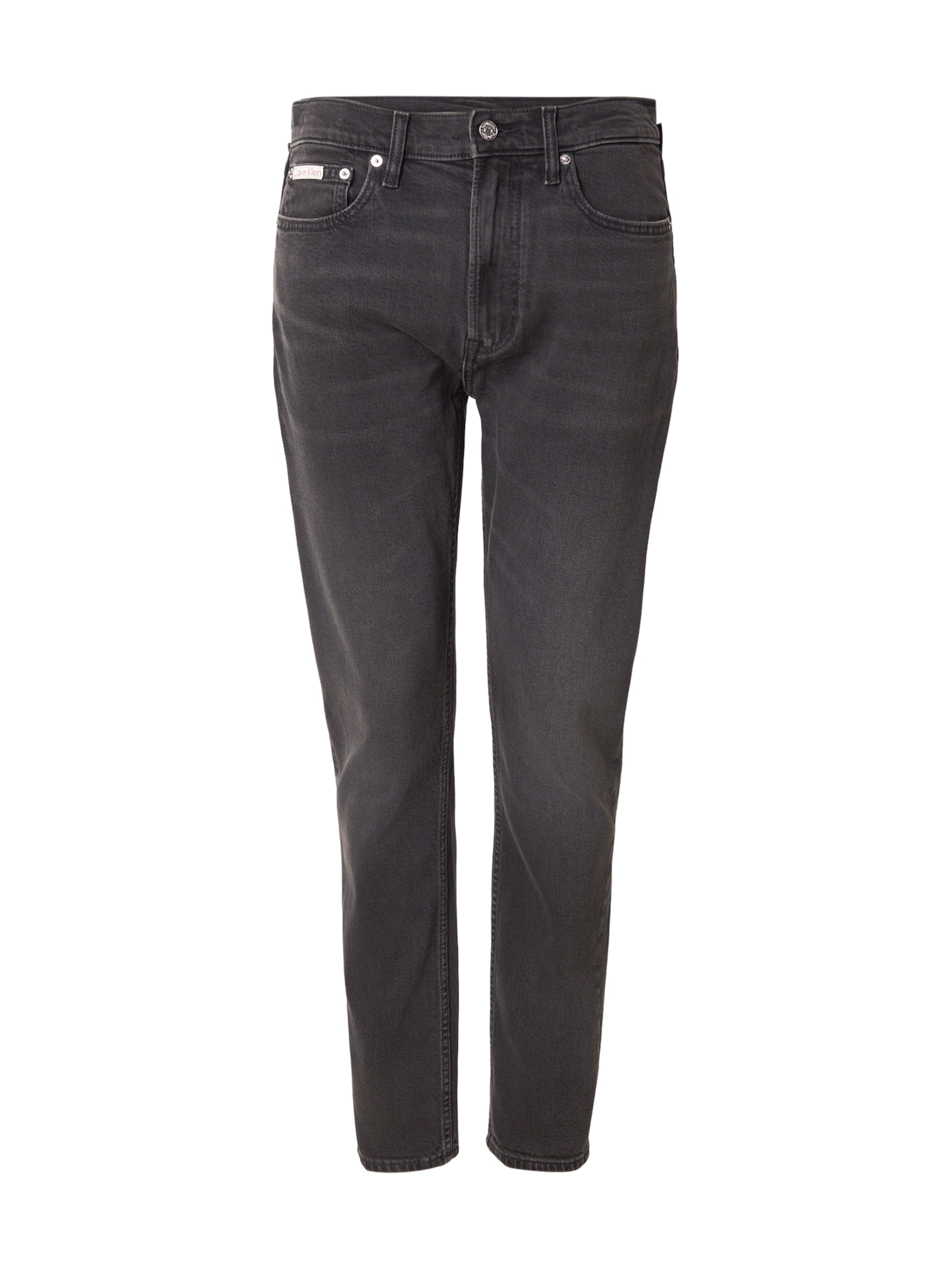 Calvin Klein Jeans - Calças de ganga em preto: frente