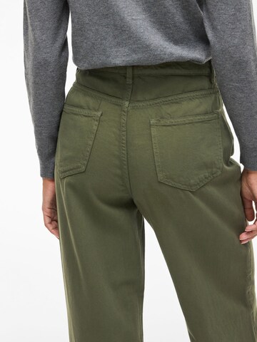 VILA Wide leg Jeans 'CAZO' in Groen