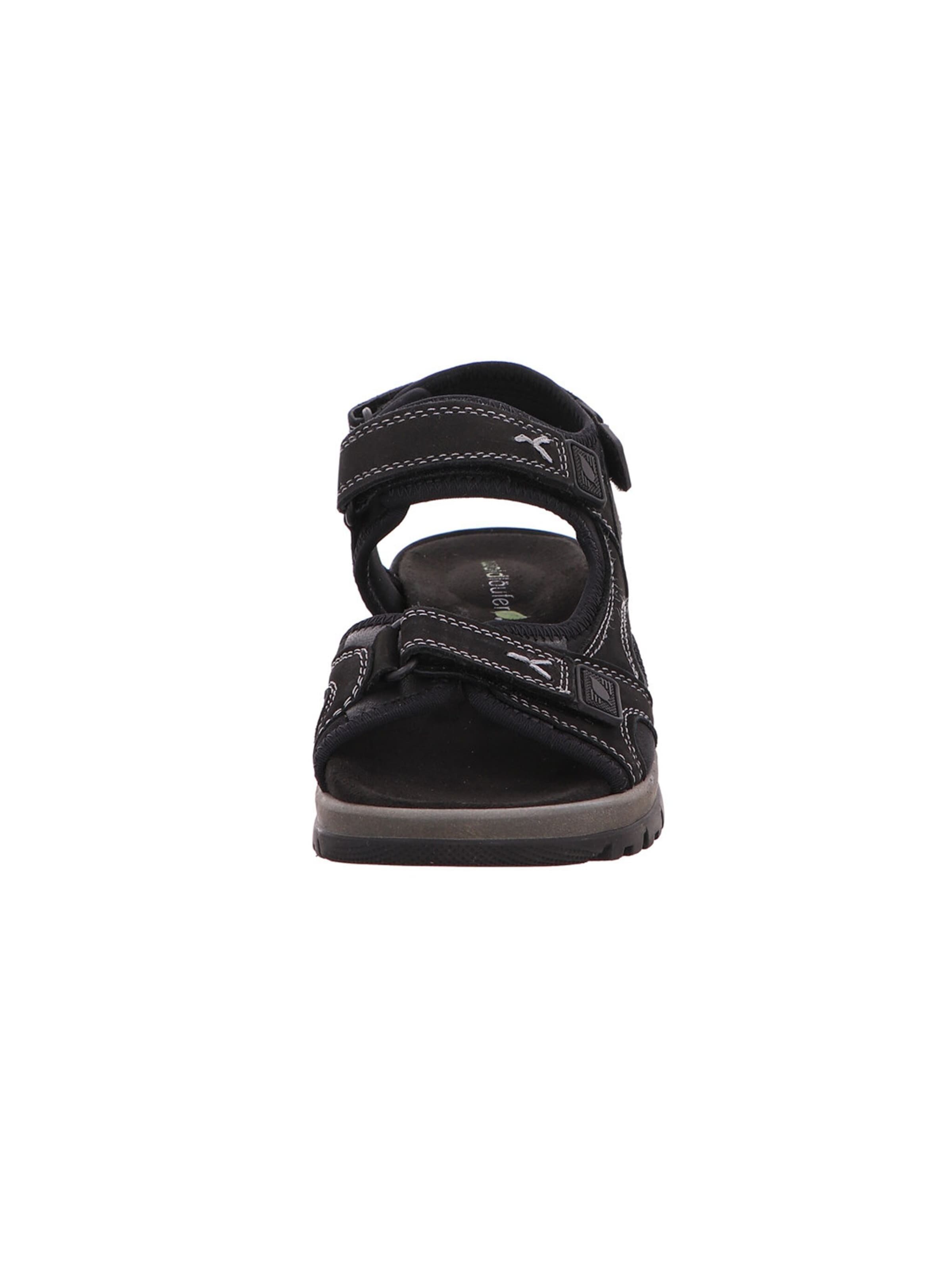 WALDLÄUFER Riemchensandale 'Sora' in Schwarz