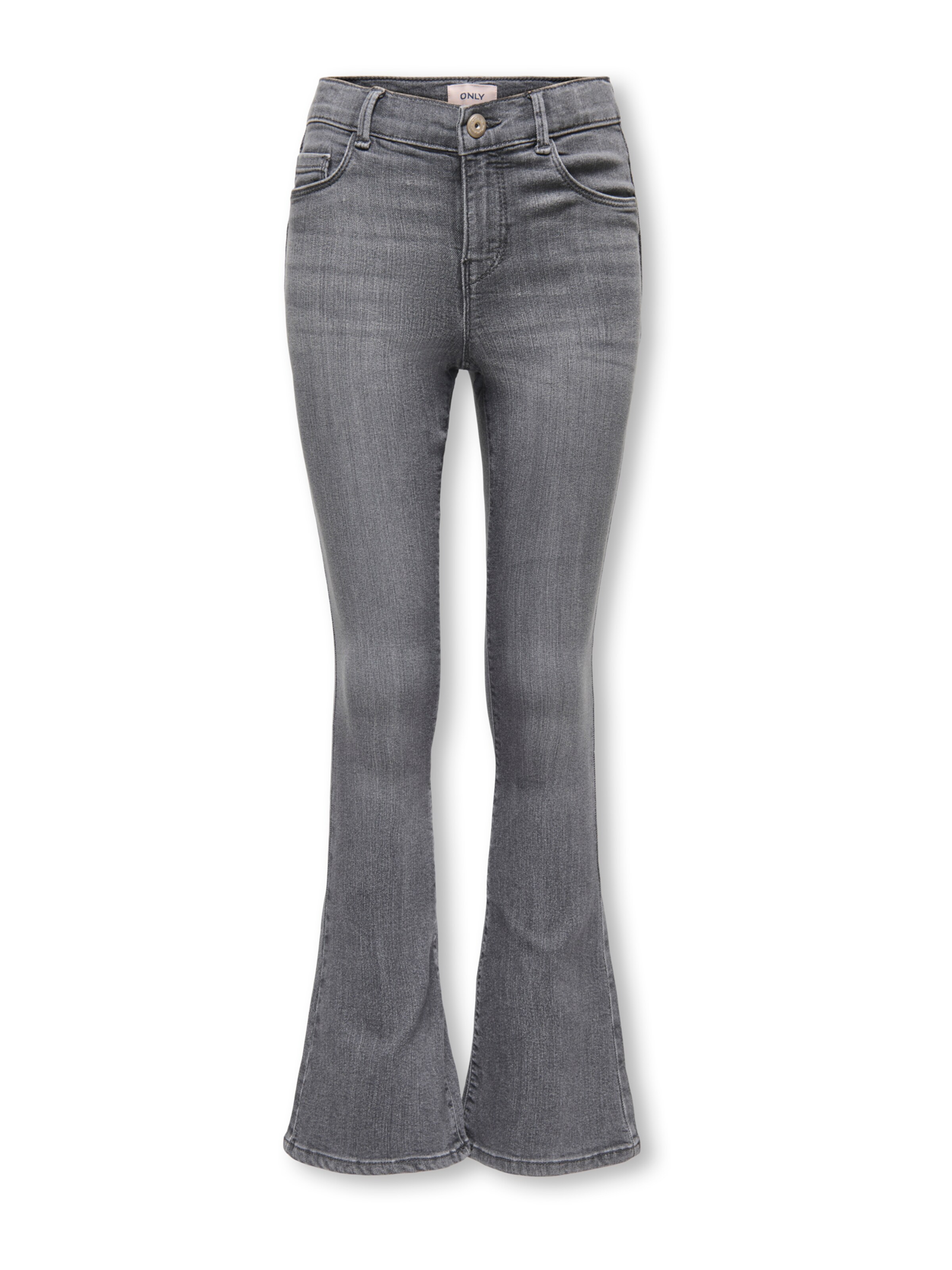 ONLY GIRLS Flared Jeans 'KOGRAIN' in Grey: front