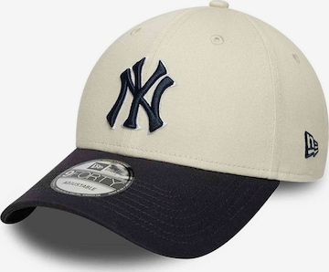 Cappello da baseball sportivo di NEW ERA in beige: frontale