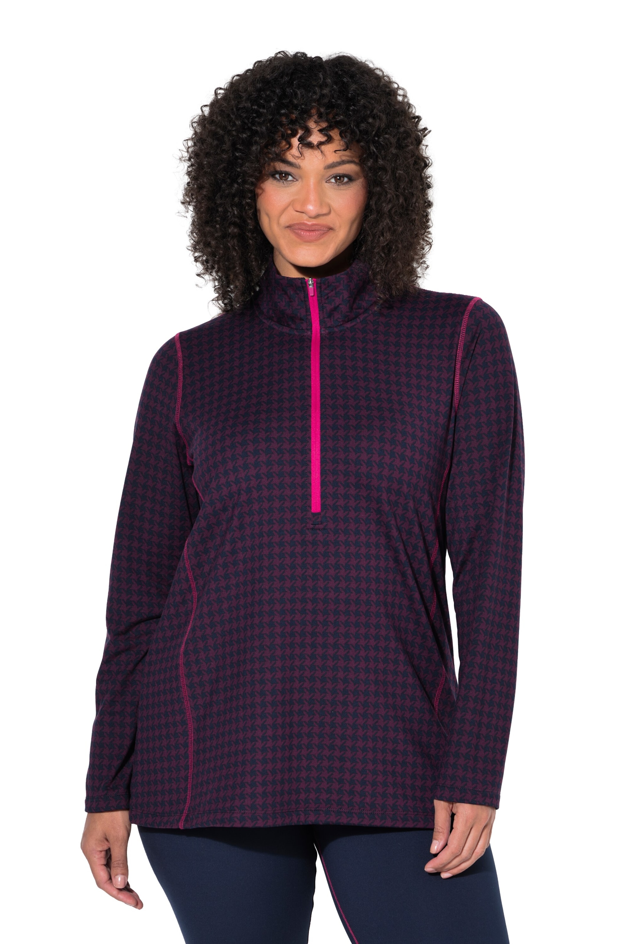 Ulla Popken Functioneel shirt in Blauw: voorkant
