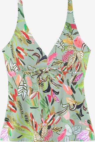 s.Oliver Triangle Tankini Top 'Herbst' in Green: front