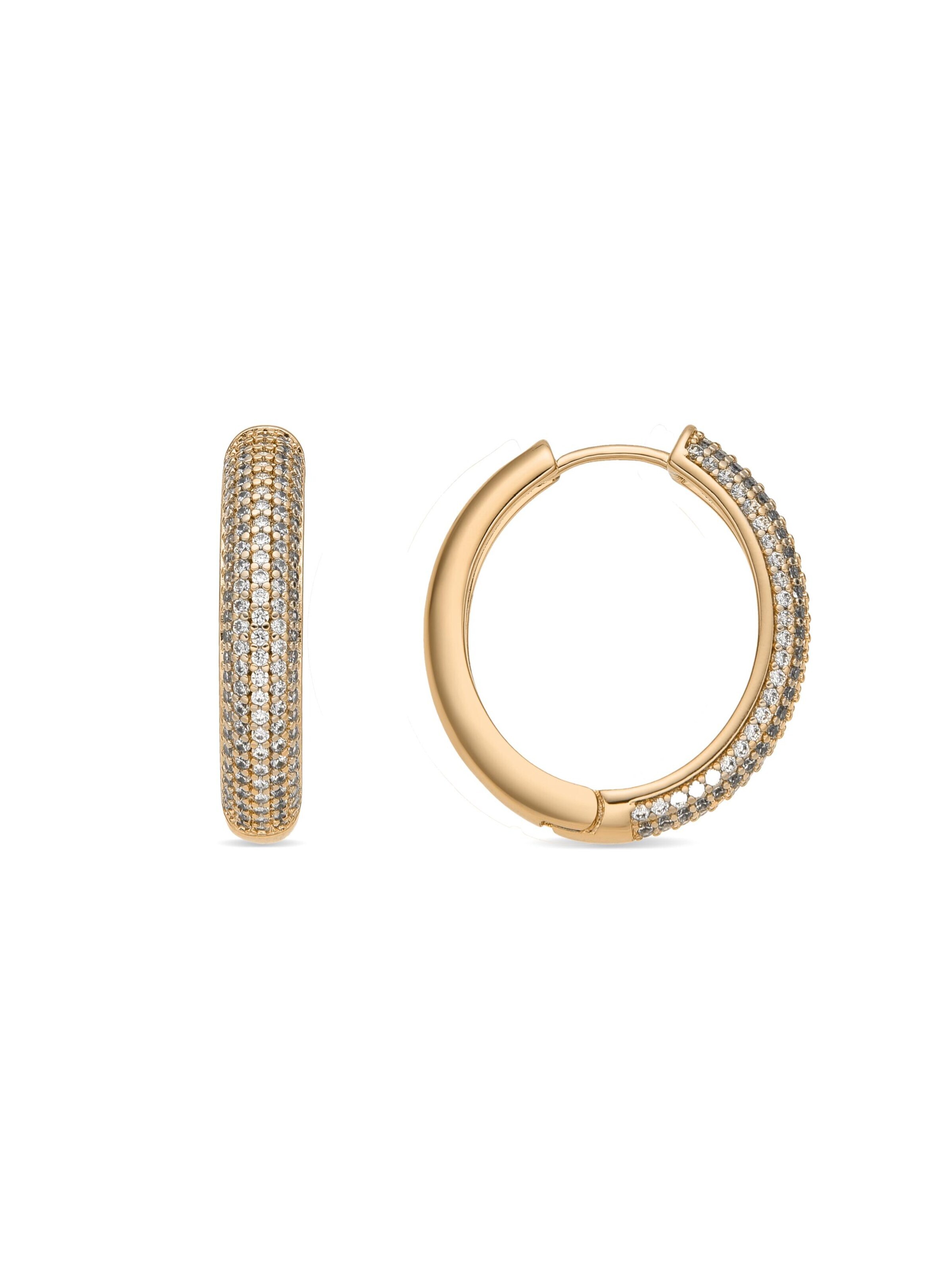 Luxenter Earrings 'Mapris' in Gold: front