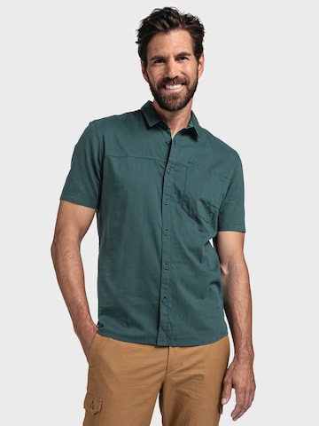 Coupe regular Chemise fonctionnelle 'Triest' Schöffel en vert : devant