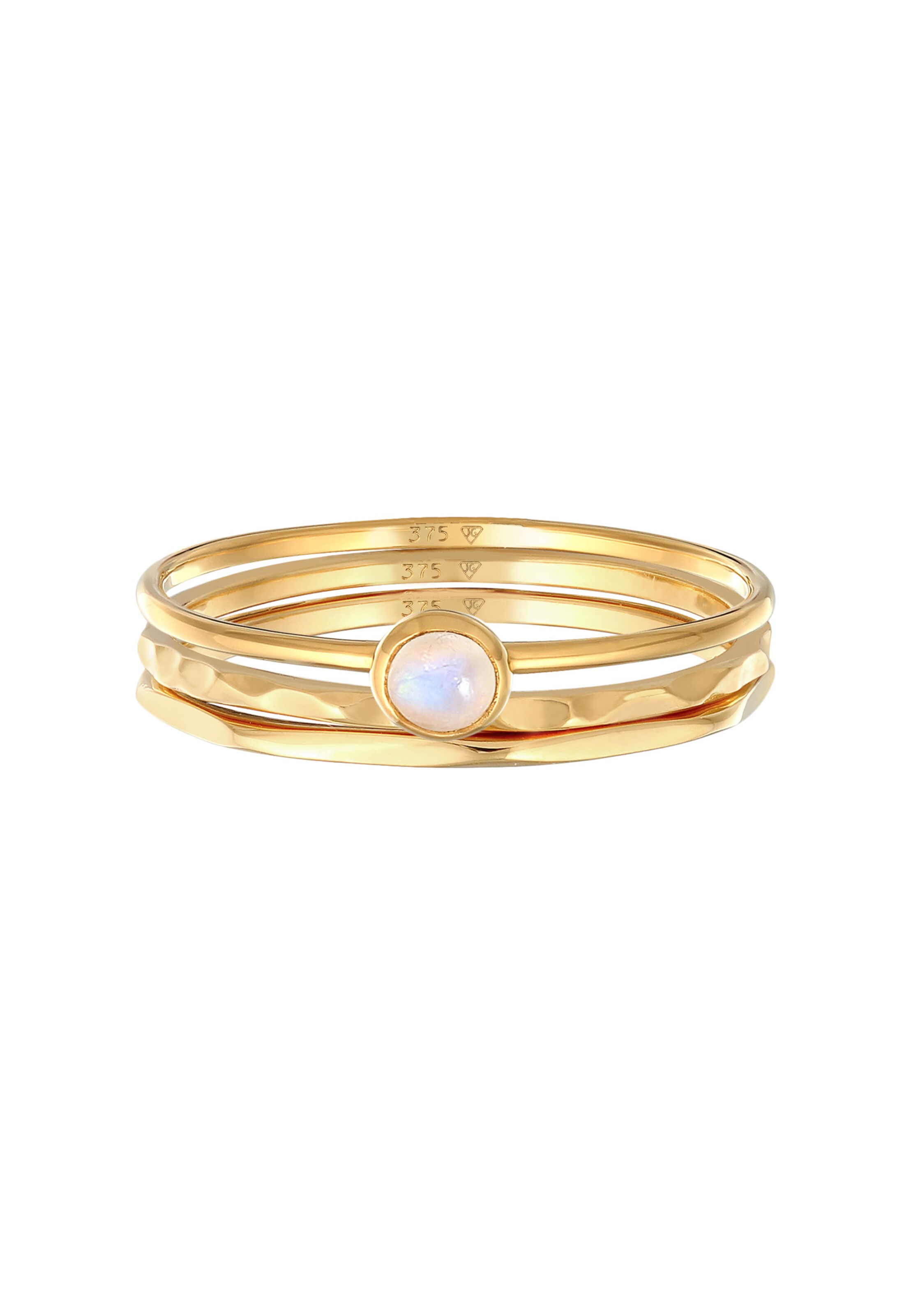 Bague 'Trio' ELLI PREMIUM en or