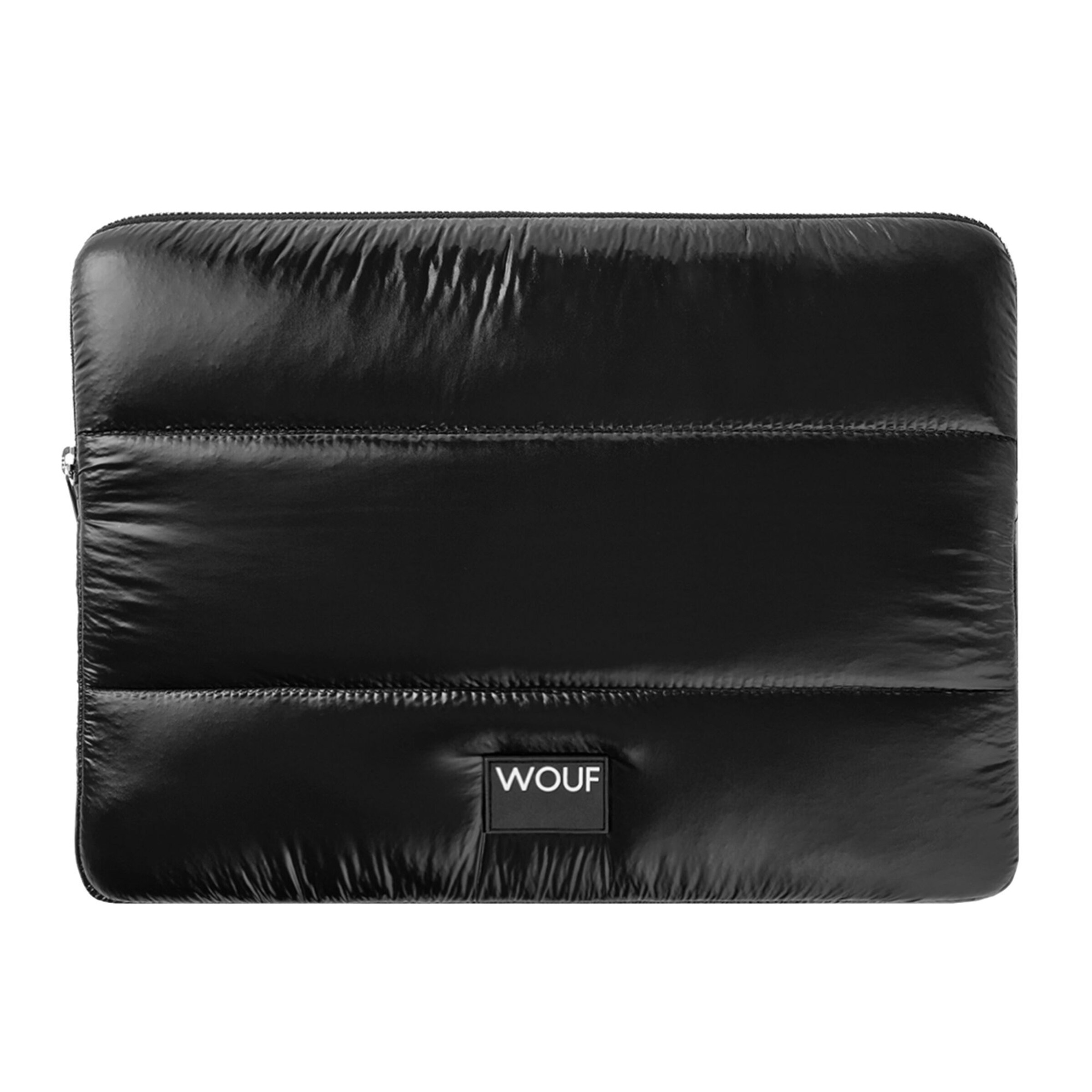 Wouf Laptoptasche 'Glossy' in Schwarz: Vorderseite