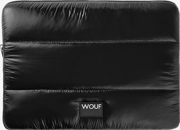Borsa per laptop 'Glossy' di Wouf in nero: frontale