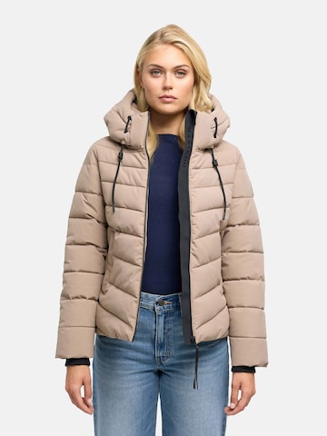 MARIKOO Jacke 'Nobiruu' in Beige: Vorderseite