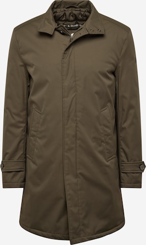 Bruun & Stengade Between-seasons coat 'Bedford' in Green: front