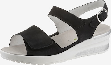 WALDLÄUFER Sandals in Black: front