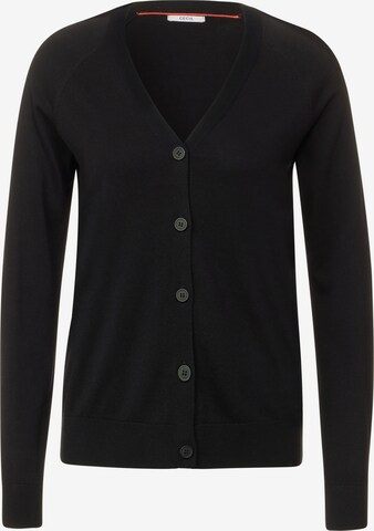 CECIL Knit Cardigan in Black: front