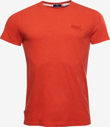 Superdry Tapered T-Shirt in Rot: predná strana