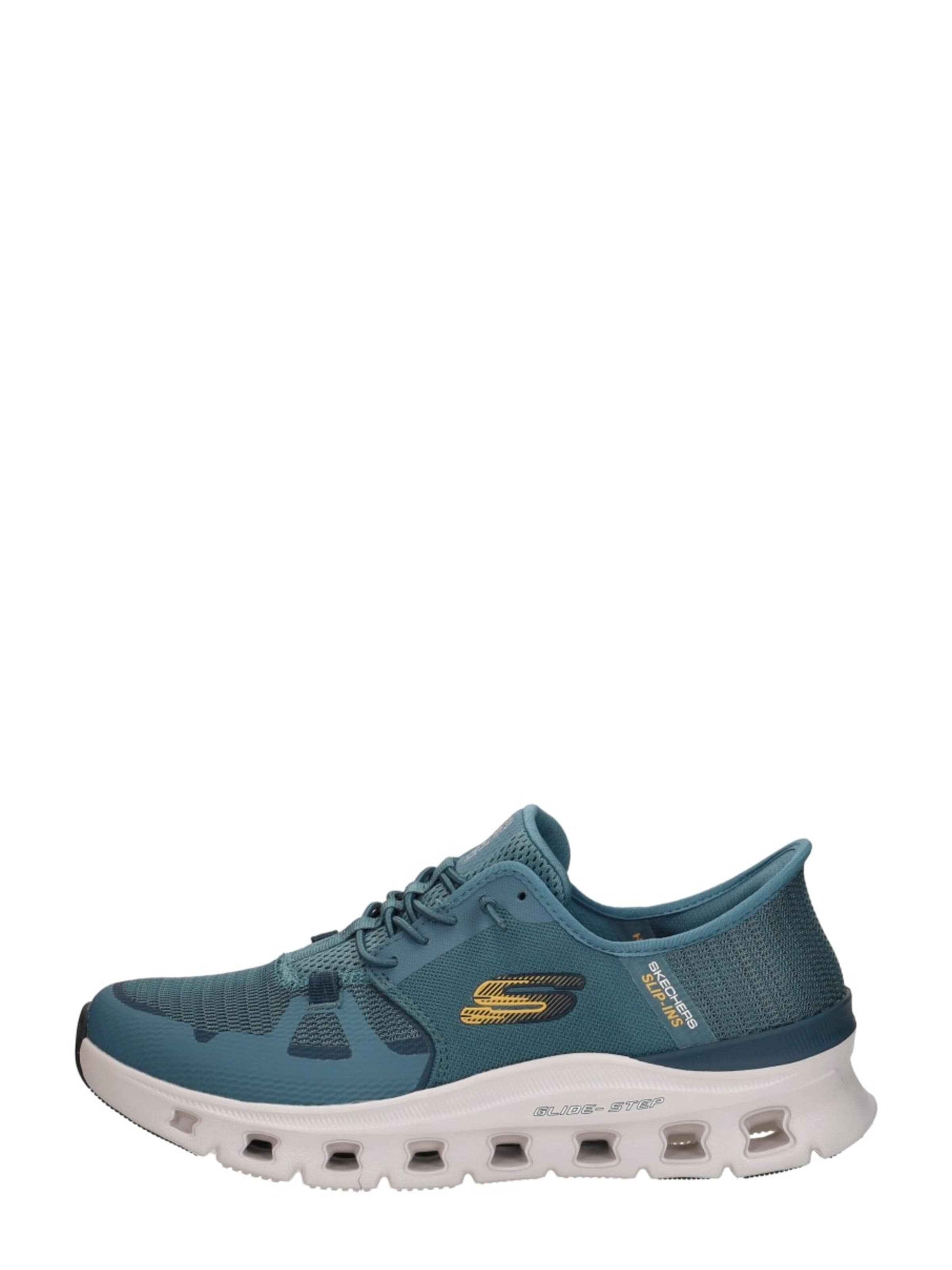 SKECHERS Platform trainers 'Slip-Ins: Glide-Step Pro' in Blue: front