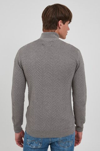 INDICODE JEANS Knit Cardigan 'Banjamino' in Grey