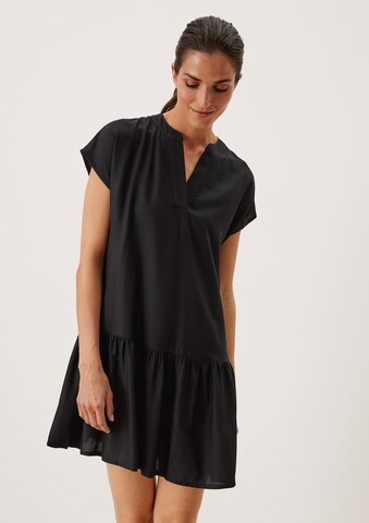 s.Oliver Blusenkleid in Schwarz