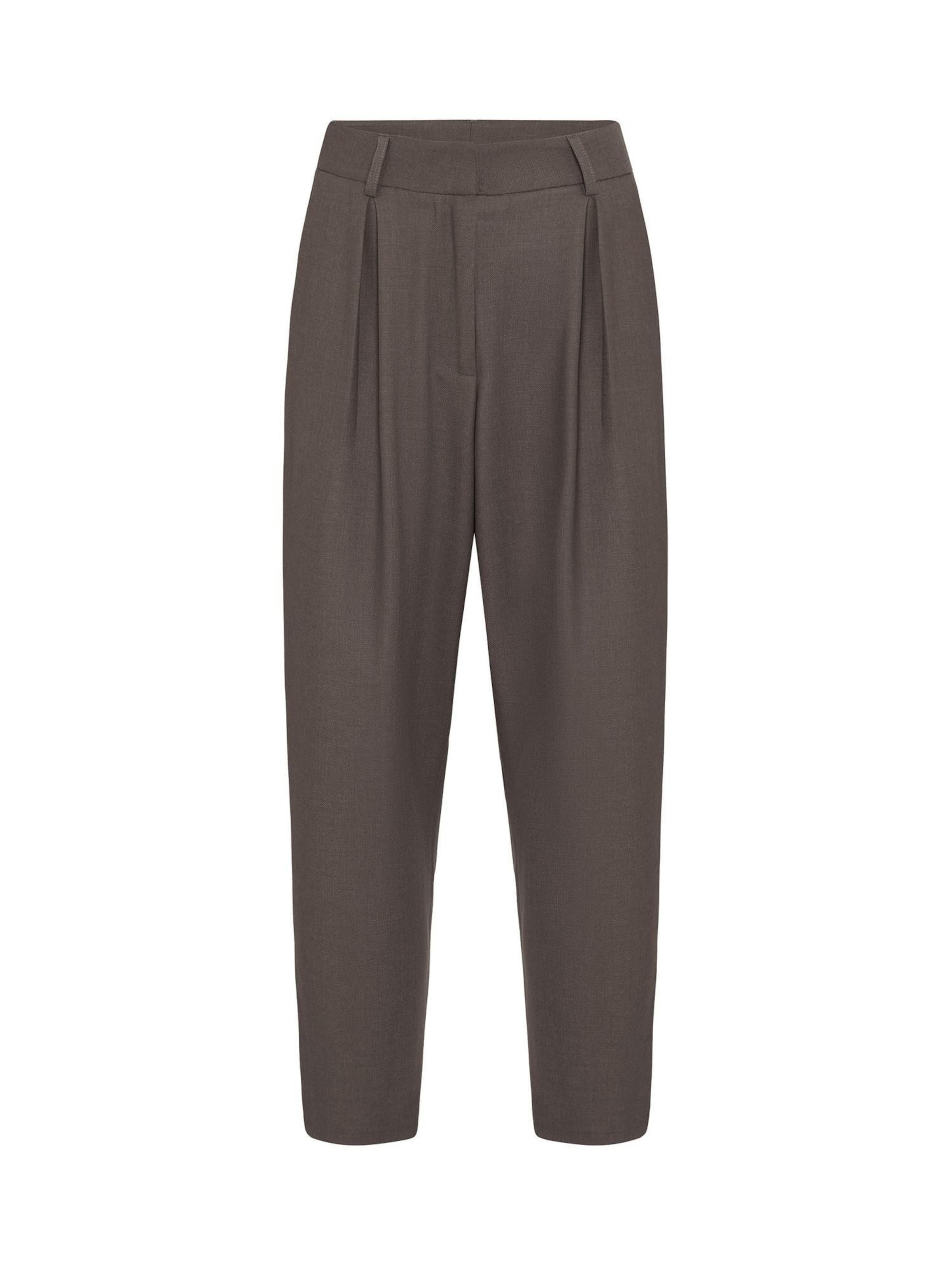 Baggy Pantalon à pince Antioch en marron : devant