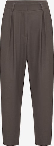 AntiochBaggy Hlače s naborima - smeđa boja: prednji dio