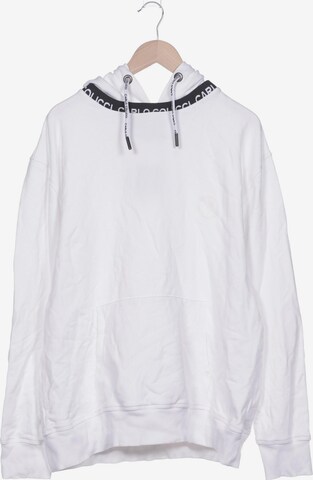 Carlo Colucci Sweatshirt & Zip-Up Hoodie in XXL in White: front